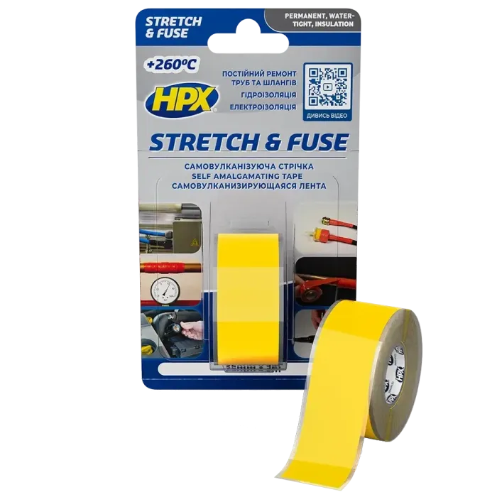 HPX SG2503 Stretch&Fuse 25мм х 3м Стрічка силіконова вулканізуюча
