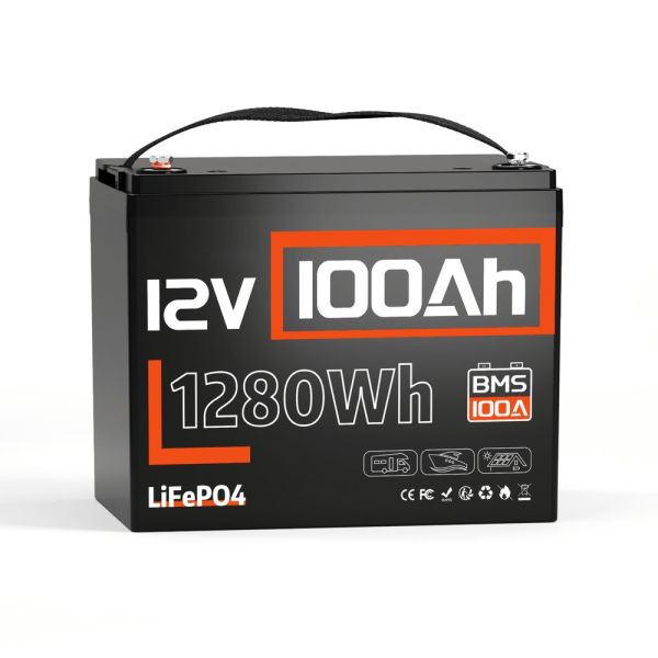 Акумулятор LiFePO4 HS12V100AH10 12.8В 100А·год з Bluetooth