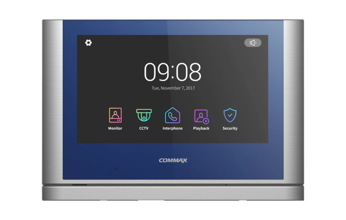 Відеодомофон Commax CDV-1024MA 10'', Blue + Dark Silver