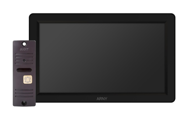 Комплект відеодомофона мультиформатний ARNY AVD-7012FHD (AVD-712FHD 2Мп 7'' IPS + AVP-05 2Мп 74°), Graphite + Brown