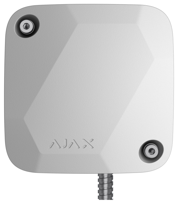 Дротовий датчик вібрації з додатковим сенсором удару Ajax SeismoProtect G3 Fibra White (117737.269.WH1)