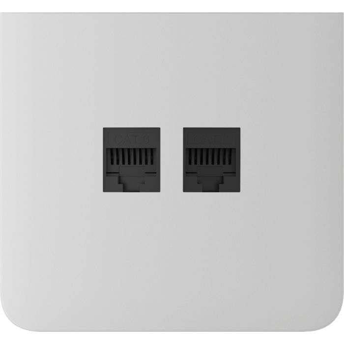 Бічна панель для вбудованої інтернет-розетки Ajax SideCover (LAN) vertical White (126219.319.WH)