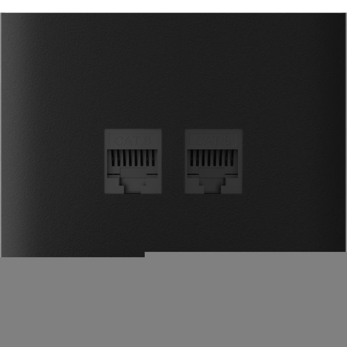 Бічна панель для вбудованої інтернет-розетки Ajax SideCover (LAN) vertical Black (126220.319.BL)