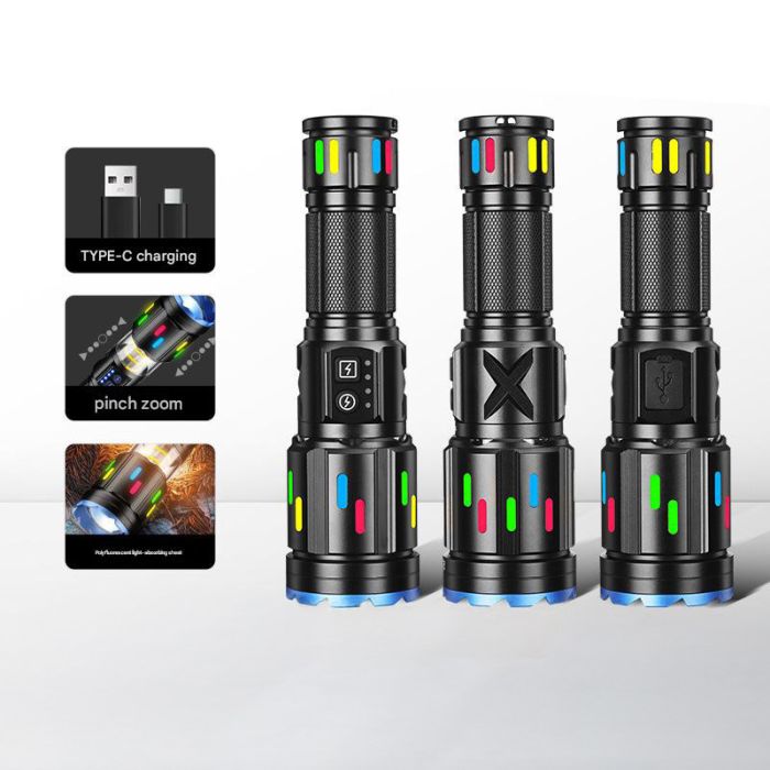 Тактический фонарь YEMAO YM-G560Y, 1200LM, аккумулятор 26650 (5000 mAh), функция лампы
