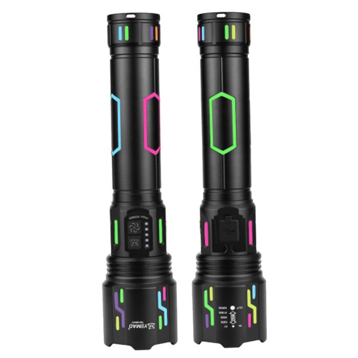 Дальнобойный фонарь YEMAO YM-G640Y, 4000LM, аккумулятор 33140 (15000 mAh), чехол, блок питания