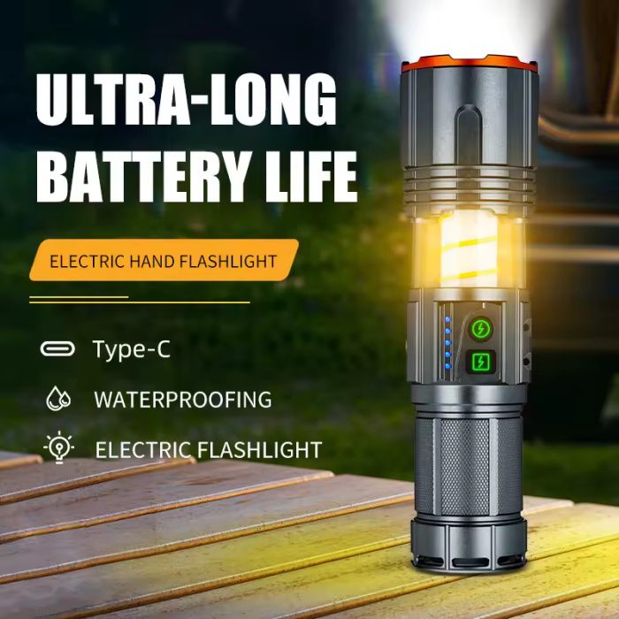Тактический фонарь YEMAO YM-G520, 2500LM, аккумулятор 40700 (9000 mAh), функция лампы