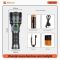 Фонарь YEMAO YM-A3T 1+18LED, 1x26650, ЗУ Type-C, zoom, магнит