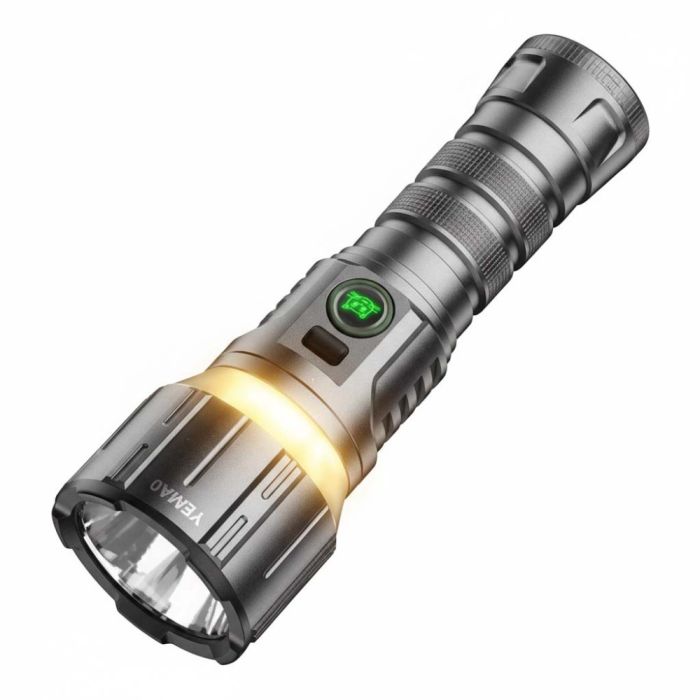 Фонарь YEMAO YM-A8 W5050 LED+SMD(Yellow+Red), 1x21700, Power Bank, ЗУ Type-C, магнит
