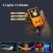 Фонарь YEMAO YM-M18 TG+2UV+SMD(RGB), Motion Sensor , Li-Ion аккумулятор, ЗУ Type-C, магнит, клипса