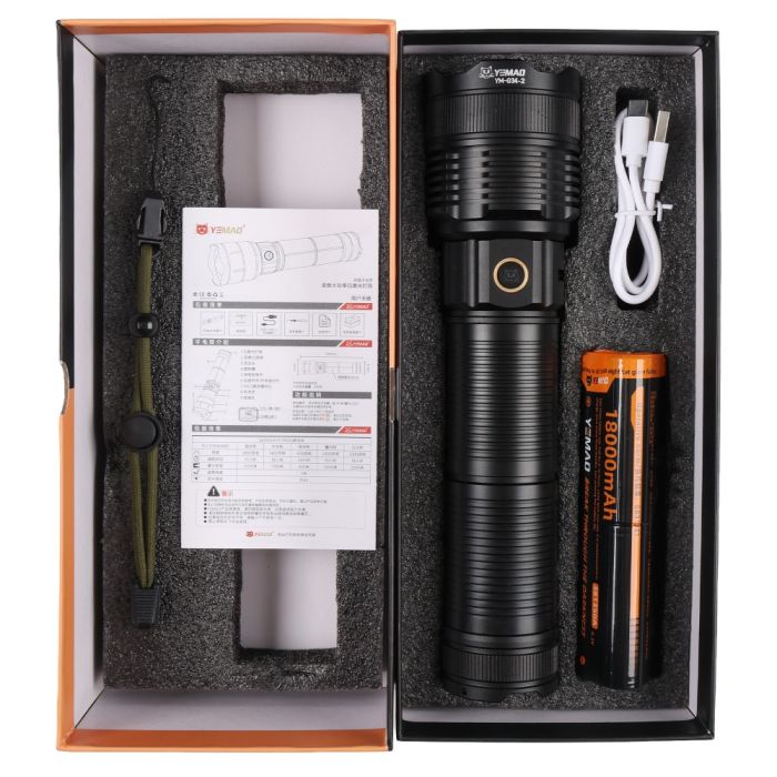 Фонарь YEMAO YM-G34-2 TG 30W, 1x381350, Power Bank, ЗУ Type-C, zoom