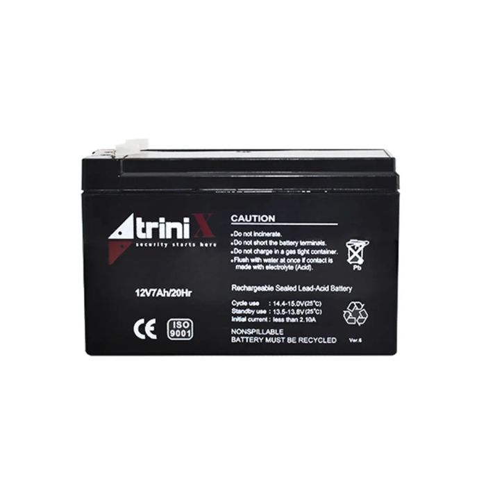 Акумуляторна батарея 12В 7Аг Trinix 12V7Ah/20Hr AGM свинцево-кислотна
