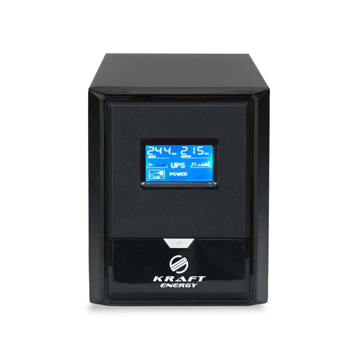 Джерело безперебійного живлення Kraft KRF-B1000VA/600W(LCD)24V UPS під зовнішній акумулятор
