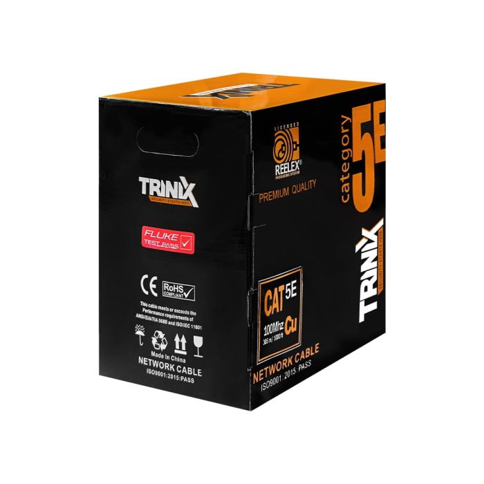Кабель вита пара  UTP CAT5E CU 0.51mm LSZH Indoor Trinix 305m