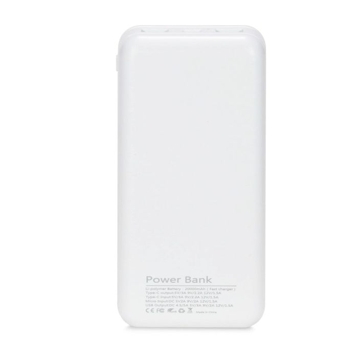 Повербанк 20000mAh Power Bank Kraft TPB-2020 White 22.5W QC3.0