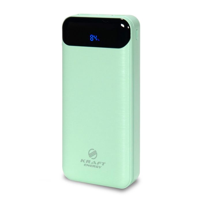 Повербанк 20000mAh Power Bank Kraft TPB-2020 Green 22.5W QC3.0