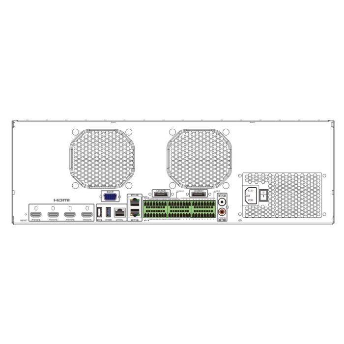 IP-відеореєстратор 64-канальний 16Mp TVT TD-3364H16-A3H-B