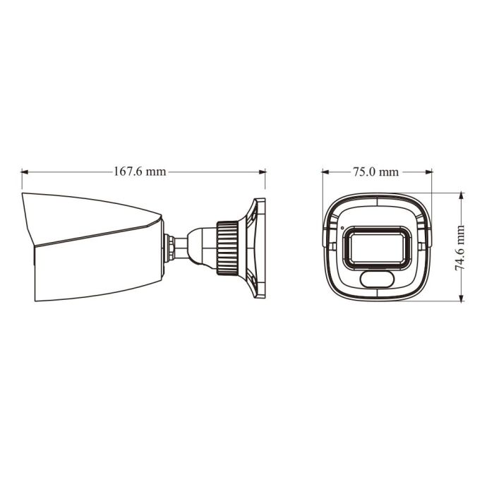 IP-відеокамера 4Mp TVT TD-9441S4-C(D/PE/AW2) Black f=2.8mm, ІЧ+LED-підсвічування, з мікрофоном