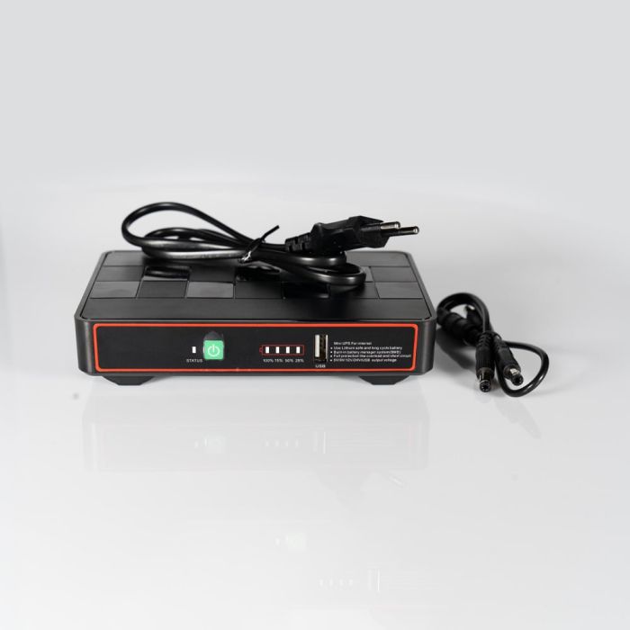 Джерело безперебійного живлення DC UPS Kraft KRF-MUPS-1812 5V/9V/12V/24V/PoE, LiFePO4 2*6Ah, для роутера і медіаконвертера