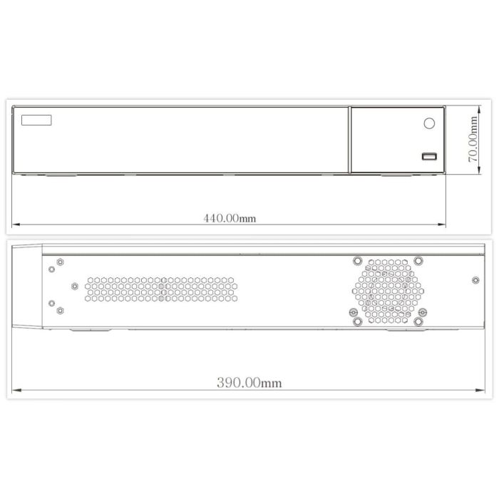 IP-відеореєстратор 32-канальний 12Mp TVT TD-3332H4-16P-B2(320-256) з 16 портами PoE