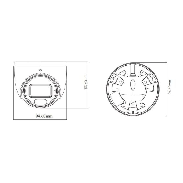 IP-відеокамера 8Mp TVT TD-9584S4-C(D/PE/AW2) White f=2.8mm, ІЧ+LED-підсвічування, з мікрофоном