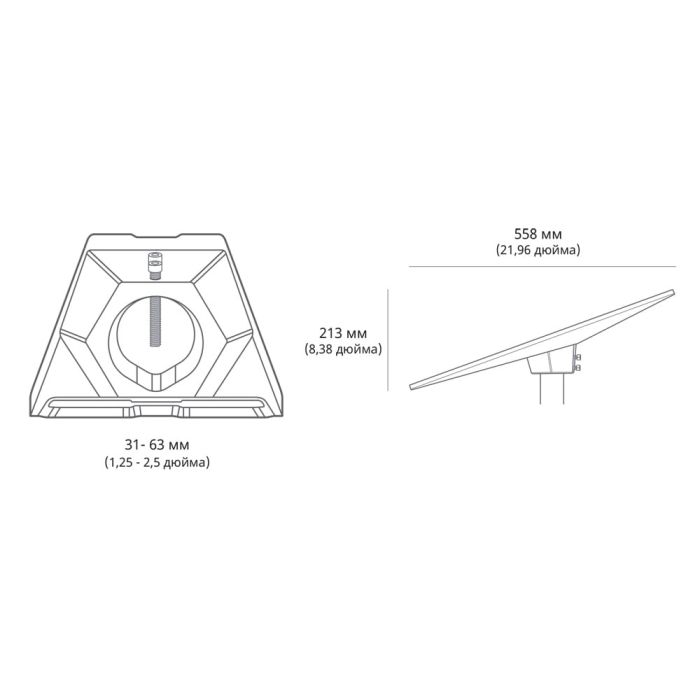 Кріплення перехідника для труб Starlink Standard Pipe Adapter до Starlink Gen3 REV4