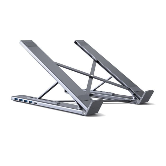 USB-C хаб-підставка 7-в-1 Choetech M57 HDMI 4K@30Hz, 2 USB 3.0, USB-C Data, USB-C PD 100W, SD-card, TF-card