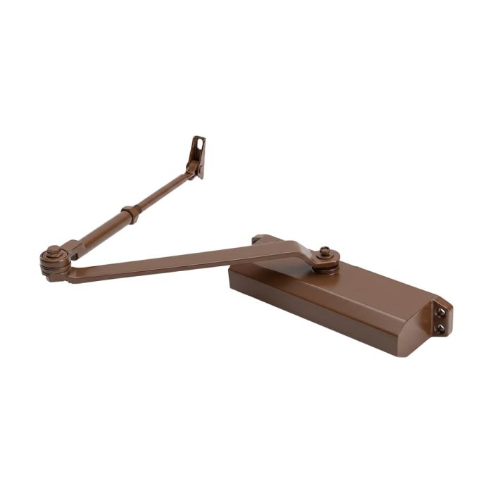 Дверний доводчик Dortec DT-65HA Brown 85-120кг з фіксацією дверей у відчиненому положенні
