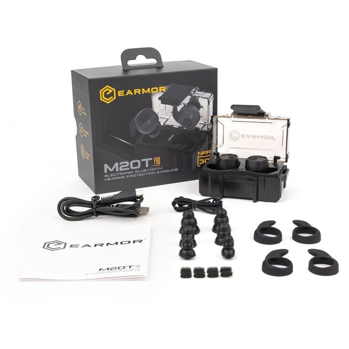 Активні захисні навушники (беруші) Earmor M20T PRO Black з Bluetooth 5.4