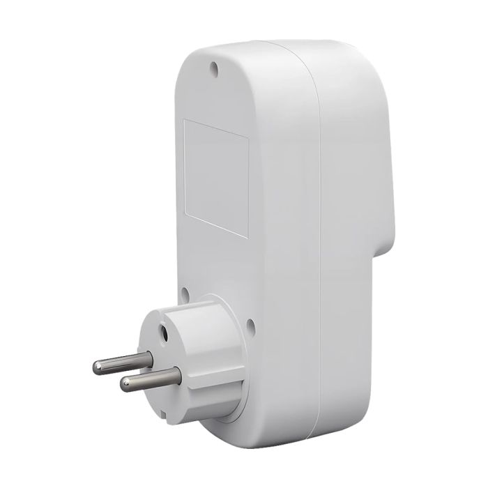 Розумна розетка з реле контролю напруги та струму з Wi-Fi (Tuya) TOMZN TOSVA-16LW EU 16A, моніторинг енергоспоживання, захист від витоку струму