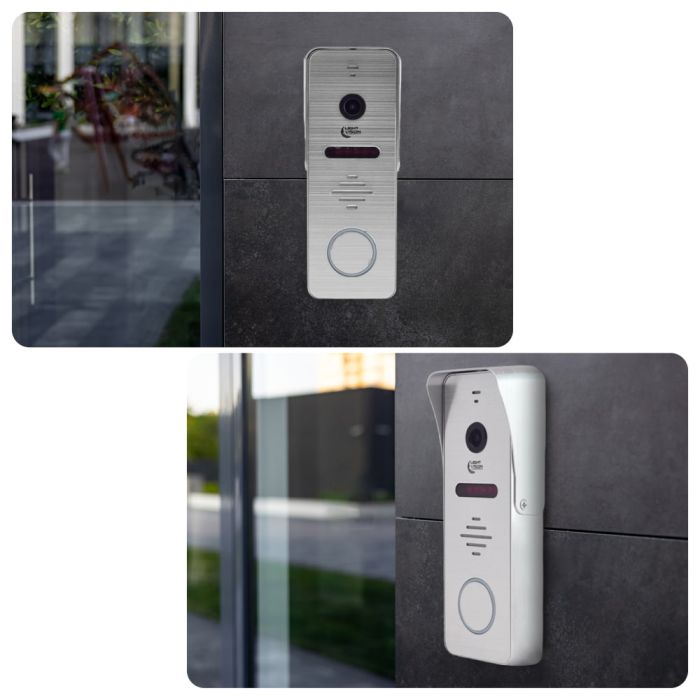 Комплект відеодомофона Light Vision: домофон 10" SINGAPORE (AI) FHD White та відеопанель RIO FHD Silver