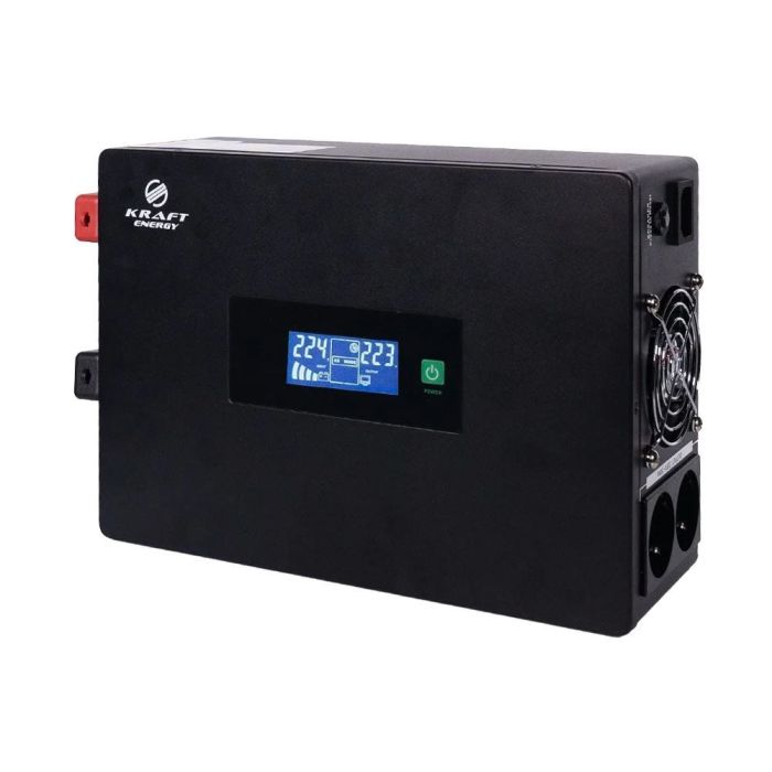 Комплект резервного живлення: високочастотний інвертор 1500VA/1.5kW Kraft + акумуляторна батарея Trinix LFP 12V100Ah LiFePo4 2 шт.