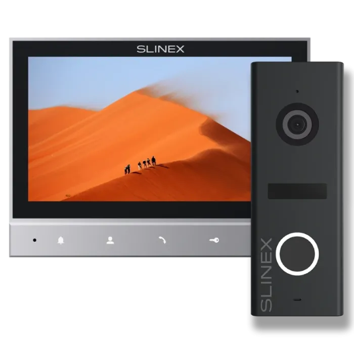Slinex SK 7 Start (Slinex SK 7 grey + панель виклику ML-17HR graphite) Комплект відеодомофону