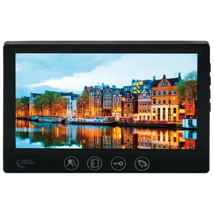 Light Vision AMSTERDAM FHD BLACK Відеодомофон