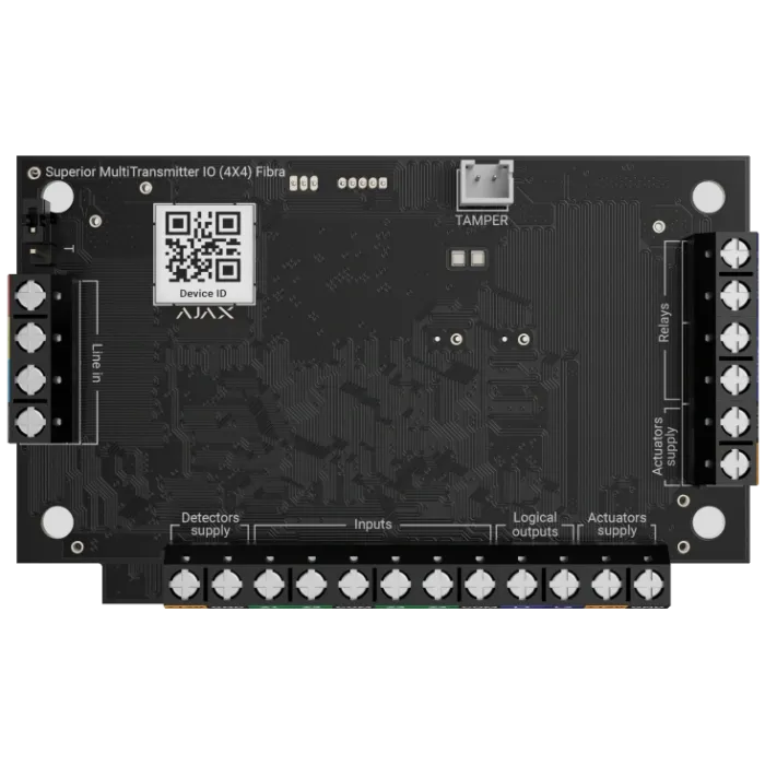 Ajax Superior MultiTransmitter IO (4X4) Fibra 8ми дротових пристроїв Модуль для інтеграції