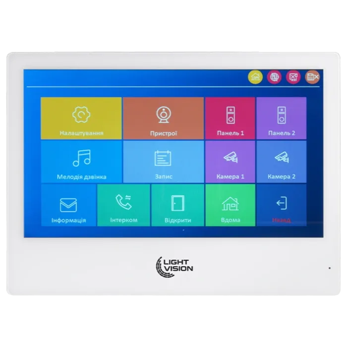 Light Vision SINGAPORE WiFi FHD WHITE (AI) 10" Відеодомофон