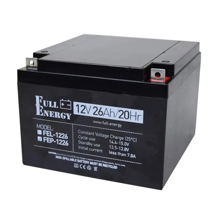 Full Energy FEP-1226 26 А•г 12В Свинцево-кислотна акумуляторна батарея