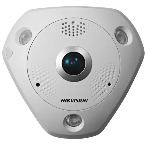 Hikvision DS-2CD63C5G0E-IVS(B) (2мм) 12 МП Fisheye із мікрофоном