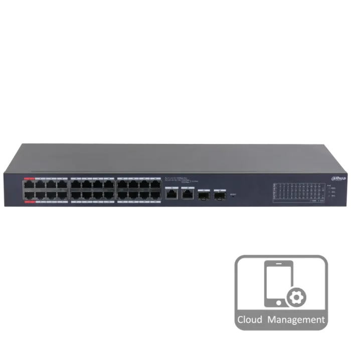 Dahua DH-CS4226-24ET-375 PoE Комутатор 24 порти керований