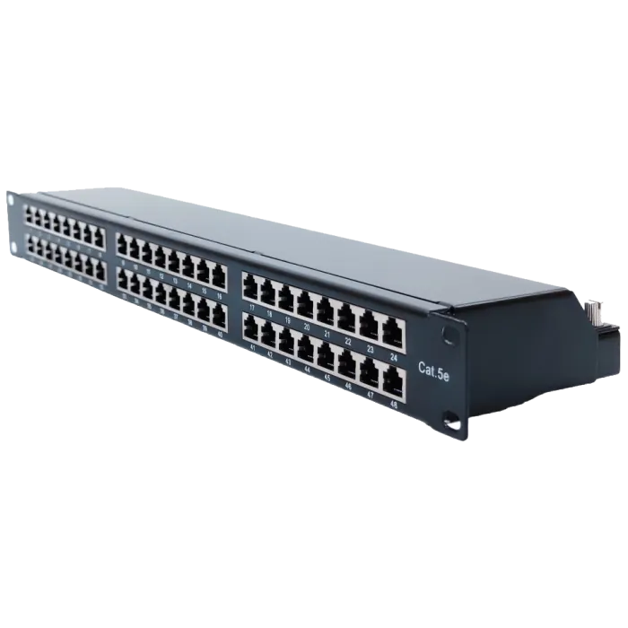 LW 1U STP 48xRJ-45 Dual IDC Патч-панель 19" type кат. 5e
