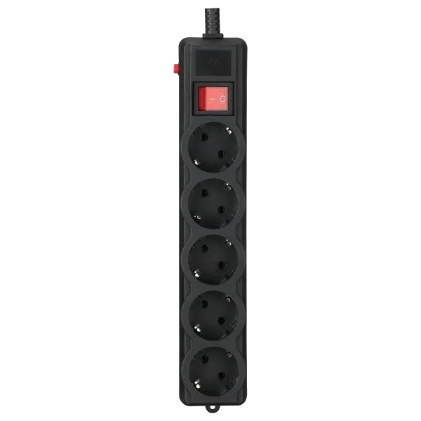 Gembird SPG5-G-10B-PRO Мережевий фільтр 3 м кабель 5 розеток
