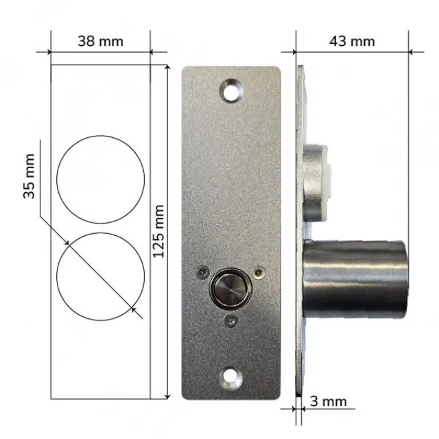 U-tex MINI Замок електроригельний