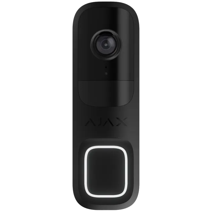 Ajax Doorbell black RAL 9005 Відеодзвінок