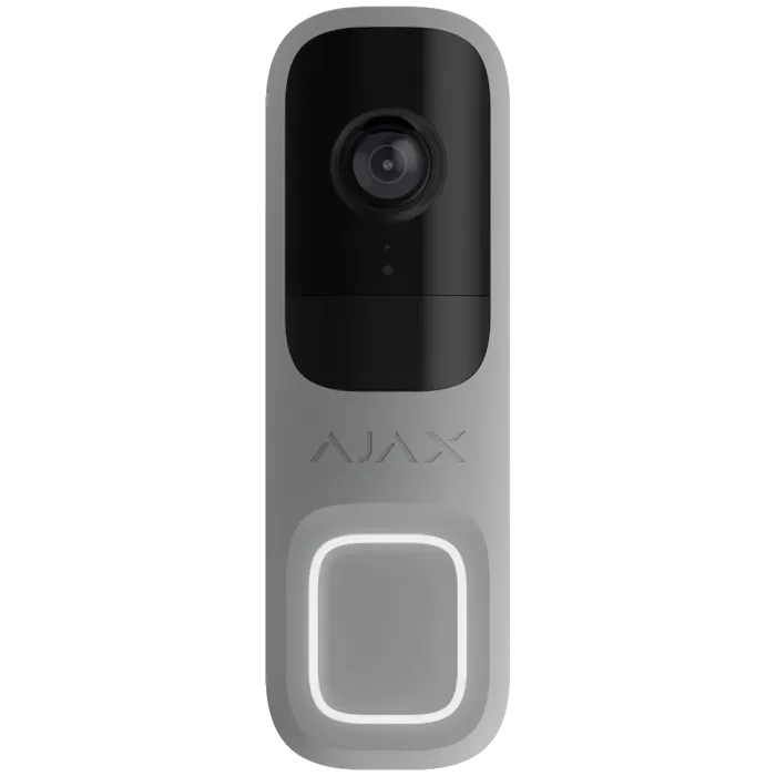 Ajax Doorbell Grey RAL 7004 Відеодзвінок