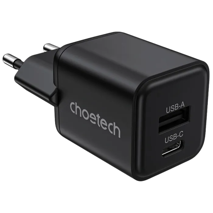 Choetech PD5012 mini Black PD30W GAN A+C Адаптер