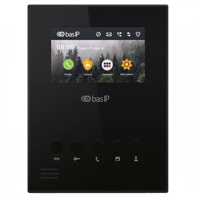 Bas-IP AU-04LA black Відеодомофон