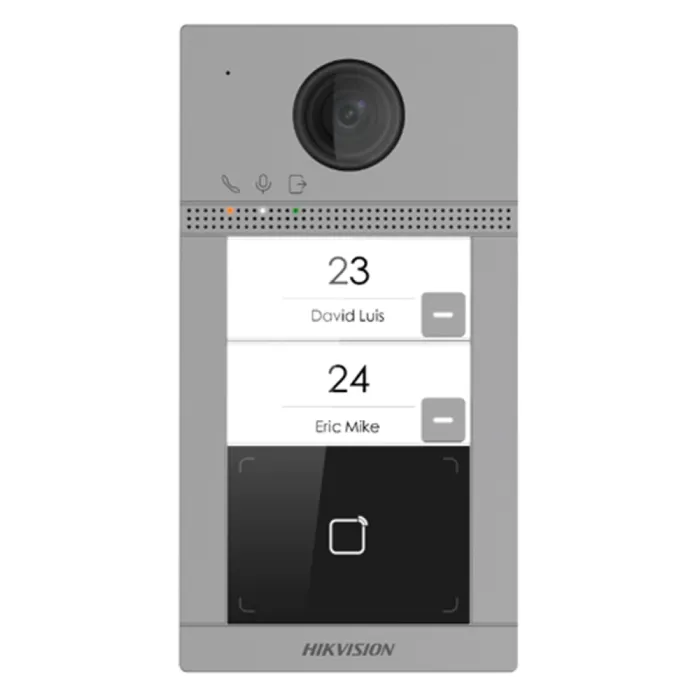 DS-KV8213-WME1/Flush(B) 2 Мп IP виклична панель на 2 абонента з ІЧ підсвічуванням і Wi-Fi