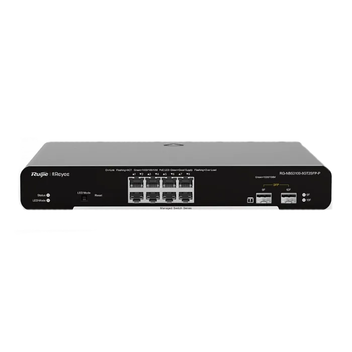 Ruijie RG-NBS3100-8GT2SFP-P 8-портовий гігабітний L2 керований комутатор POE