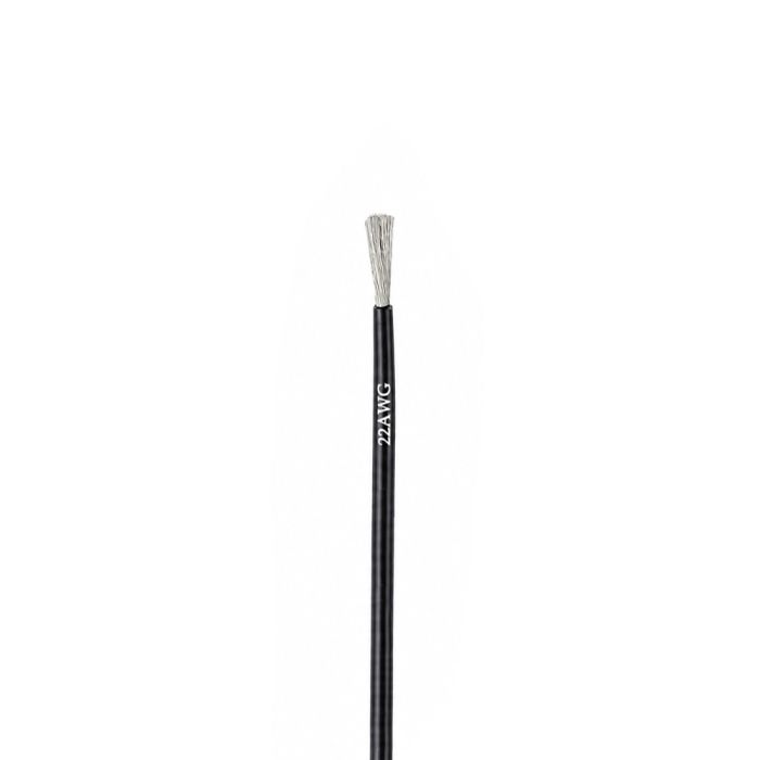 Силіконовий кабель Silicone wire 22AWG black багатожильний гнучкий (1 метр)