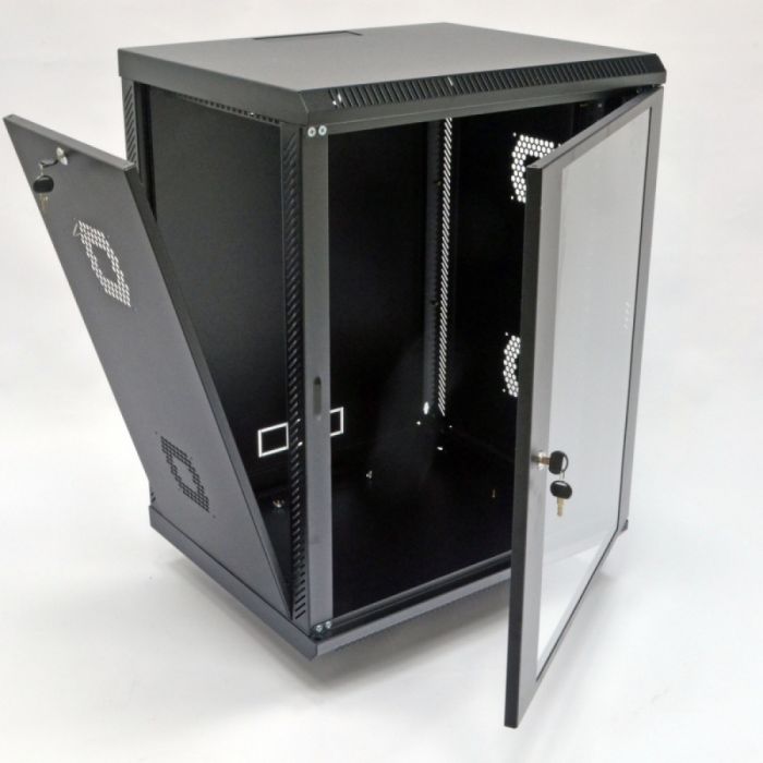 Шафа серверна CMS 15U 600 х 500 х 773 UA-MGSWA155B для мережевого обладнання