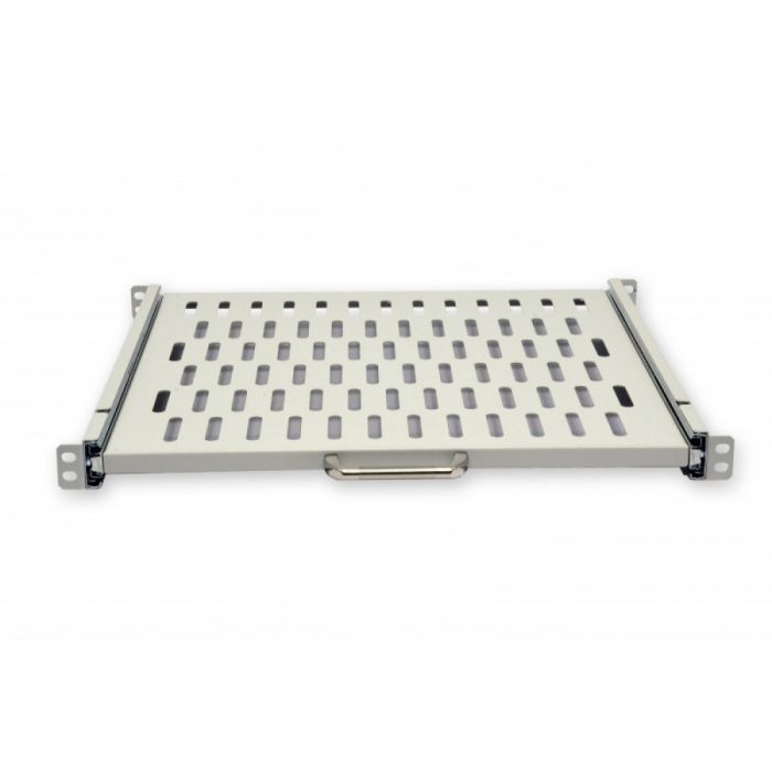 Полиця висувна 19" CMS UA-SHSL-400G 1U 400 мм, сіра